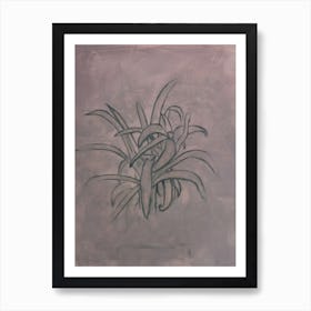 Lavender Plant Art Print