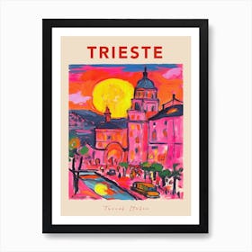 Trieste 2 Italia Travel Poster Art Print