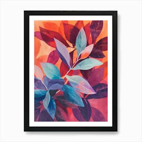 Abstract Leaves 9 Art Print