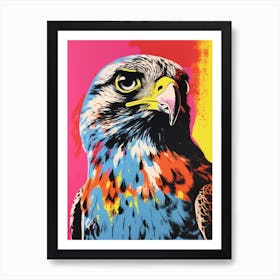 Andy Warhol Style Bird Falcon 4 Art Print