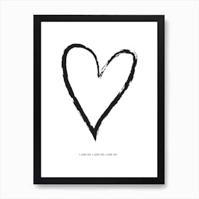 I Love You Art Print