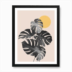 Floral collage 1 Art Print