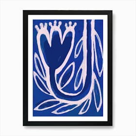 Upwards(Blue) Art Print