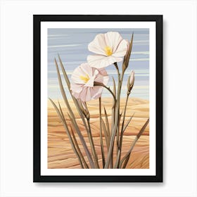 Flax Flower 2 Flower Painting Art Print