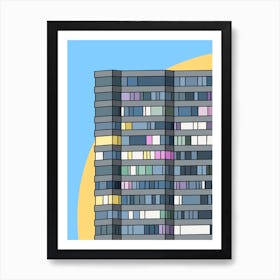 Margate Flats Apartment Building 1 Art Print