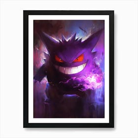 Gengar Pokemon Anime Manga Japan Poster Art Print