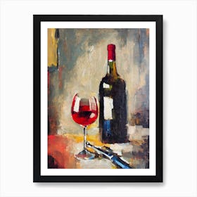 Montepulciano 1 Oil Painting Cocktail Poster Art Print