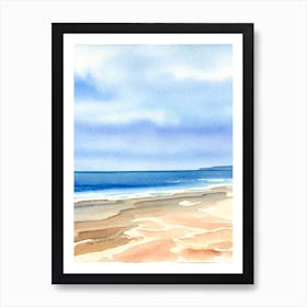 Manly Beach 3, Australia Watercolour Art Print