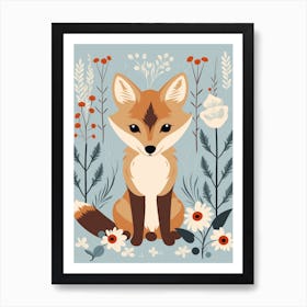 Baby Animal Illustration  Wolf 7 Art Print