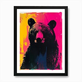 Polaroid Style Bear 1 Art Print