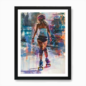 Roller Girl 4 Art Print