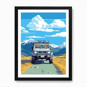 A Toyota Land Cruiser In The The Great Alpine Road Australia 1 Art Print