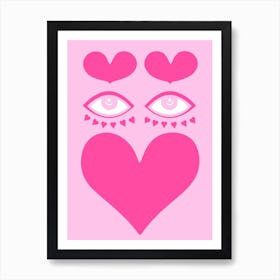 Two Eyes in A Heart 1 Art Print