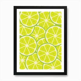 Lime Slices 1 Art Print