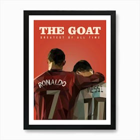 Ronalado x Messi Art Print