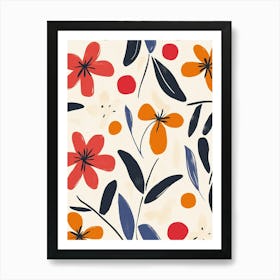 Floral Pattern 111 Poster