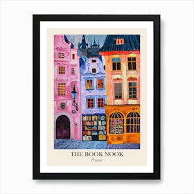 Prague Book Nook Bookshop 2 Poster Art Print
