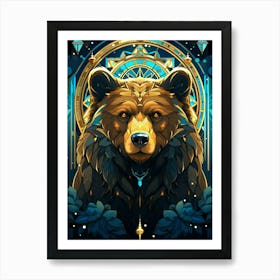 Bear In The Forest 3 Art Print