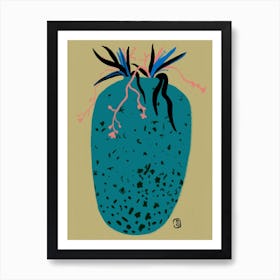 Blue Vase Art Print