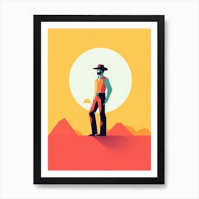Sleek Cowboy Rhythms Art Print