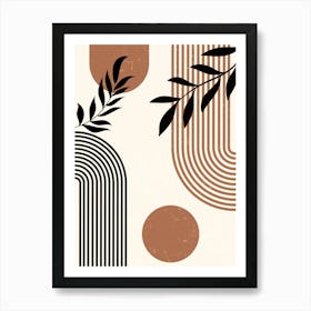 Boho Abstract Art Art Print