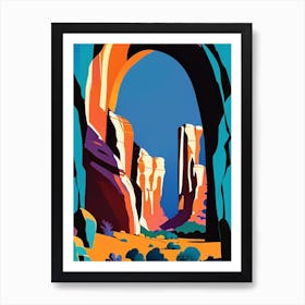 Arches National Park United States Of America Pop Matisse Art Print