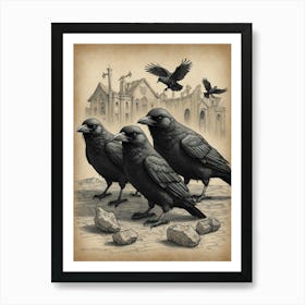 Ravens Art Print