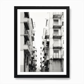 Malaga, Spain, Photography In Black And White 8 Art Print