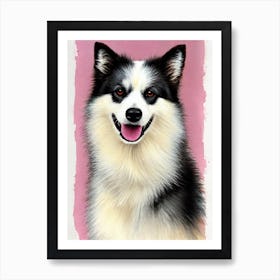 American Eskimo Dog Watercolour Dog Art Print