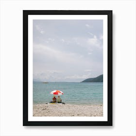 Couple On The Beach Art Print