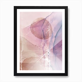 Boho Abstract Art Illustration In A Photomontage Style 75 Art Print