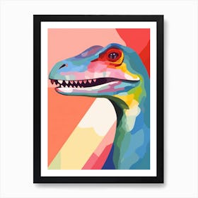 Colourful Dinosaur Rhamphorhynchus 1 Art Print