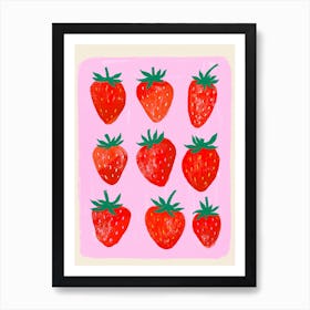 Strawberies Art Print