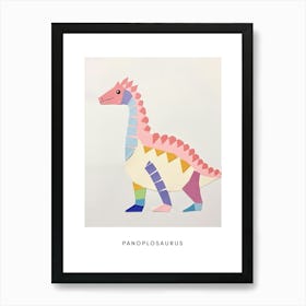 Nursery Dinosaur Art Panoplosaurus Poster Art Print