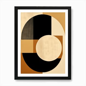 Abstract Bauhaus Dream: Geometric Fantasia Art Print