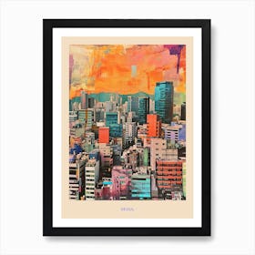 Kitsch Seoul Poster 4 Art Print