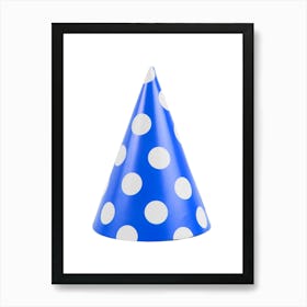 Polka Dot Party Hat Art Print