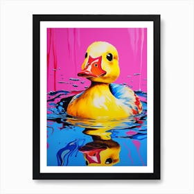 Duckling Pop Art 3 Art Print