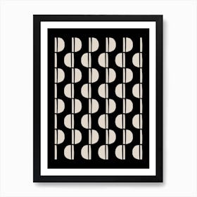 Mid-Century Modern Geometric Art Print