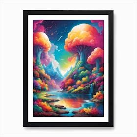 Psychedelic Painting 1 Art Print