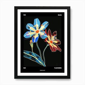 No Rain No Flowers Poster Forget Me Not 2 Art Print