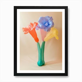 Dreamy Inflatable Flowers Larkspur 2 Art Print