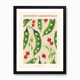 Peas In A Pod Abstract Pattern Poster 6 Art Print