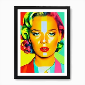 Léa Seydoux Colourful Pop Movies Art Movies Art Print