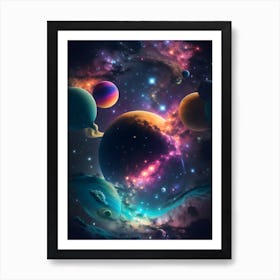 Galaxy Wallpaper Art Print