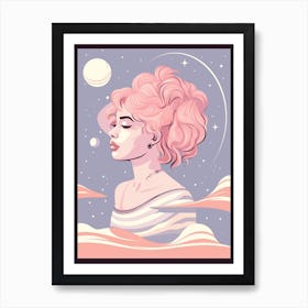 Mystical Space Portrait 2 Art Print