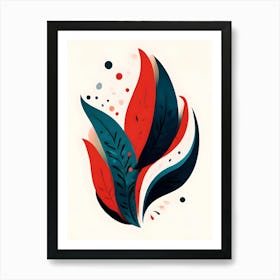 Abstract Leaves 6 Art Print