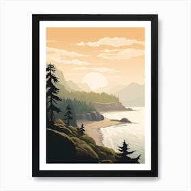 Juan De Fuca Marine Trail Canada 4 Hiking Trail Landscape Art Print