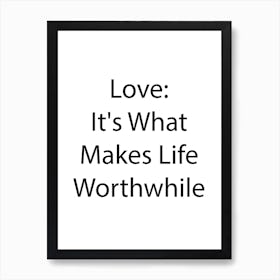 Love And Relationship Quote 15 Art Print