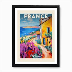 Nice France 5 Fauvist Painting Travel Poster Art Print